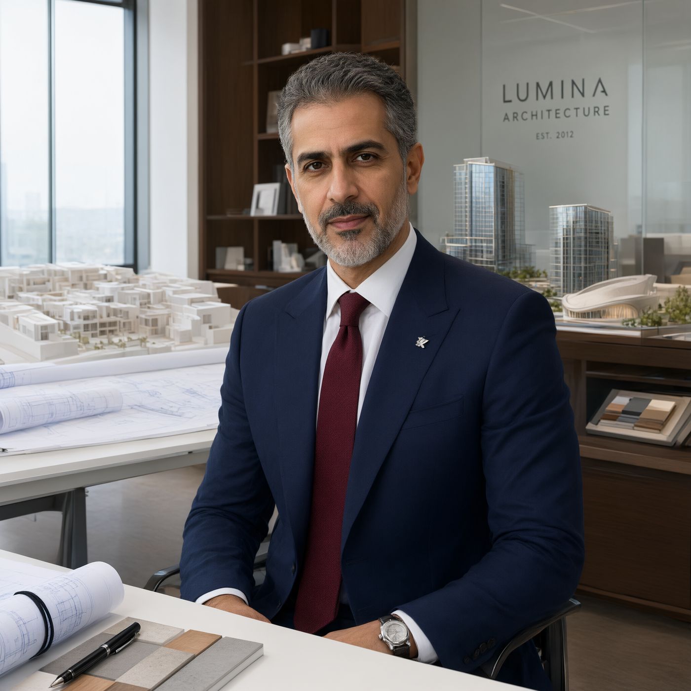 پرتره مهندس فرهاد ابراهیمی، مؤسس و مدیرعامل سیال طرح هورشید